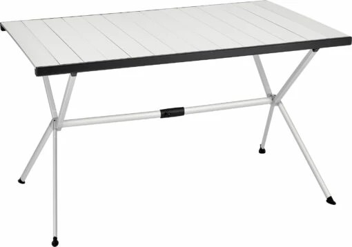 CAMPZ Aluminium Oprolbare Tafel 120x80x70cm, Grijs -CAMPZ Winkels campz aluminium folding table 120x80x70cm grey black 1