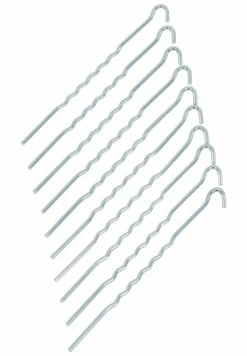 CAMPZ Stalen Tentharing 22cm Wavy, Grijs