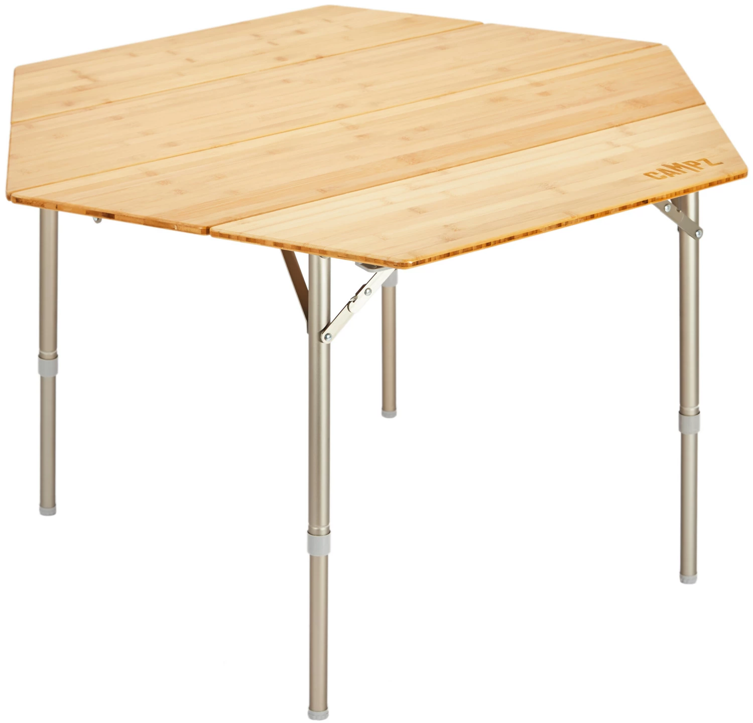 CAMPZ Kyoto Table Bamboo 100x86x40/60cm Hexa, Beige 3 CAMPZ Kyoto Table Bamboo 100x86x40/60cm Hexa, Beige