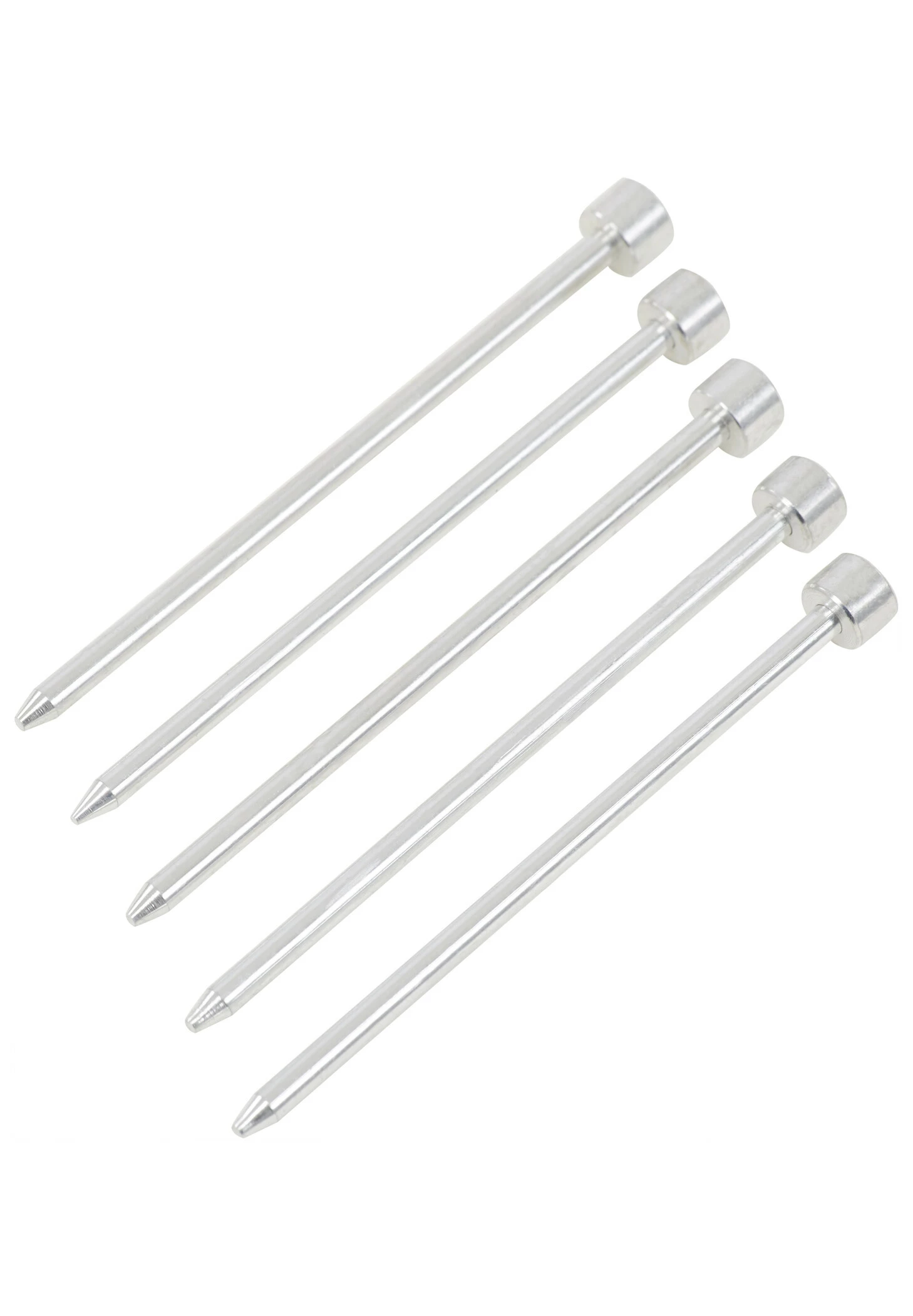 CAMPZ Rockpin Aluminium Tentharing 15cm, Zilver 3 CAMPZ Rockpin Aluminium Tentharing 15cm, Zilver