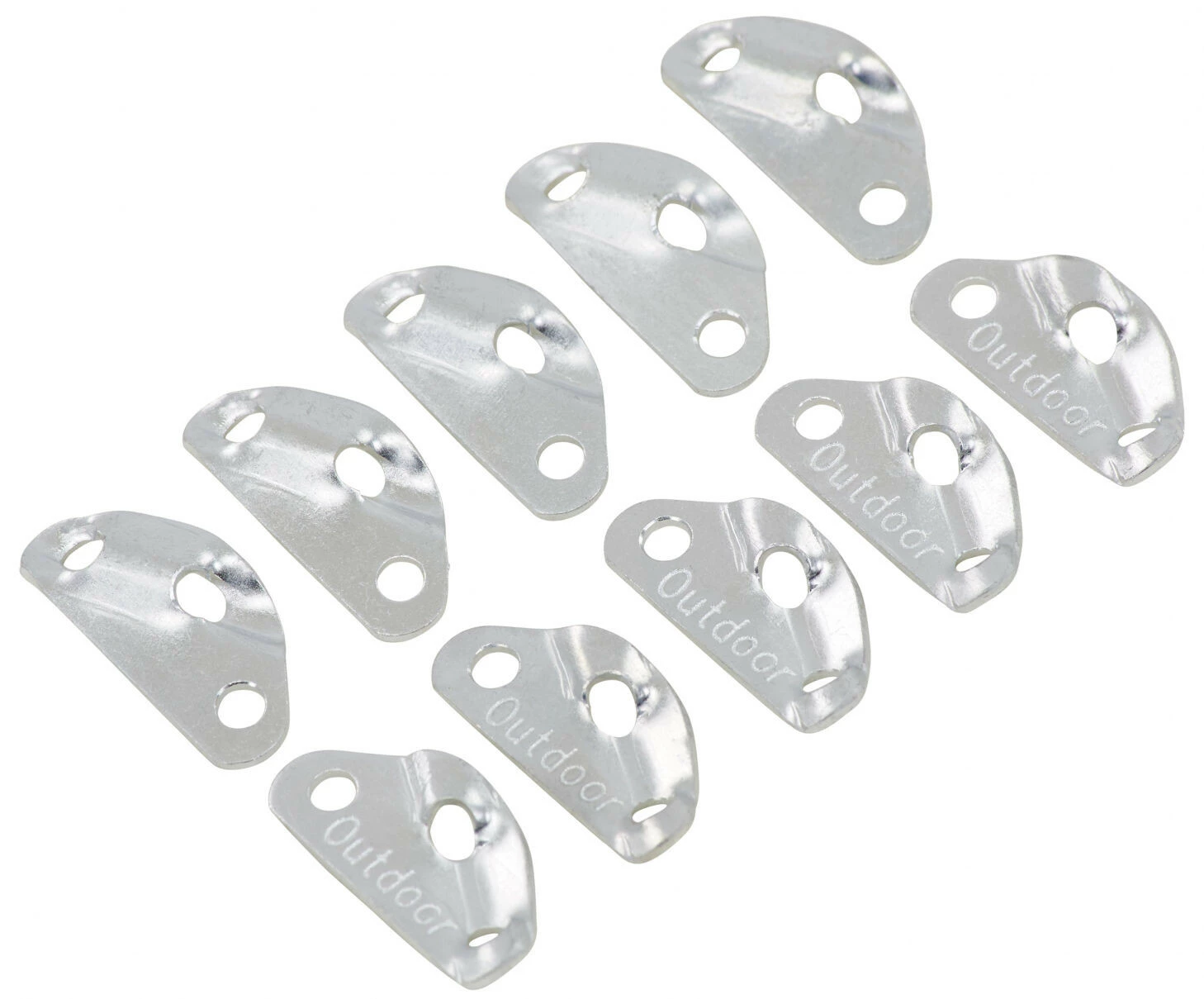 CAMPZ Aluminium Kabelspanners 5,3mm, Zilver 3 CAMPZ Aluminium Kabelspanners 5,3mm, Zilver