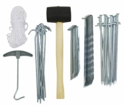 CAMPZ Tent Accessoires Set 50 Stuks, Zilver