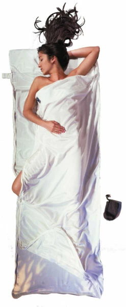 Cocoon TravelSheet-Coupler Zijde Katoen, Wit