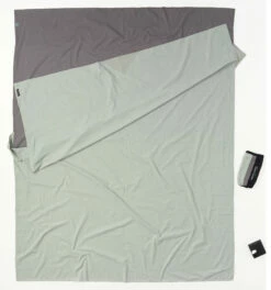 Cocoon TravelSheet Slaapzak Inlet Dubbele Maat Katoen, Grijs