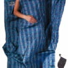 Cocoon TravelSheet Zijde, Blauw -CAMPZ Winkels cocoon travelsheet inlet silk checked silk 1