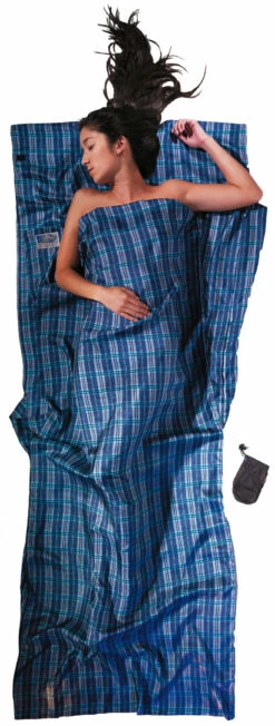 Cocoon TravelSheet Zijde, Blauw