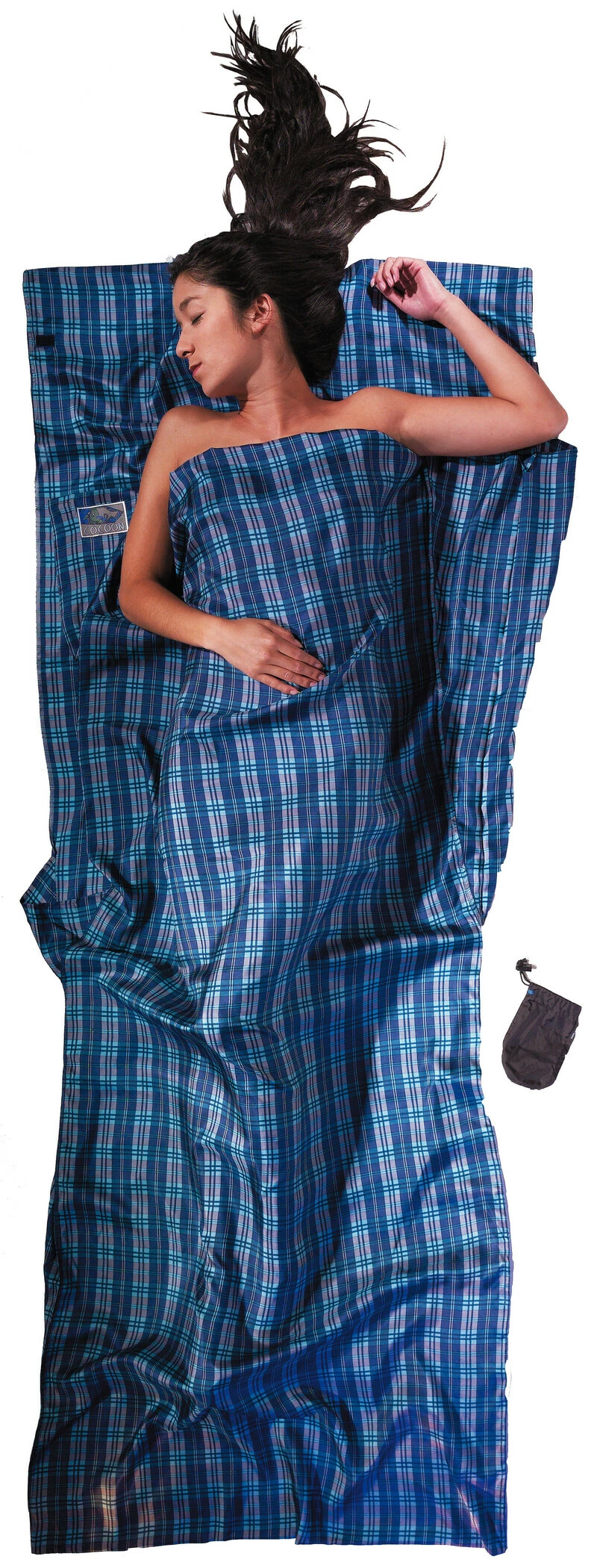 Cocoon TravelSheet Zijde, Blauw 3 Cocoon TravelSheet Zijde, Blauw