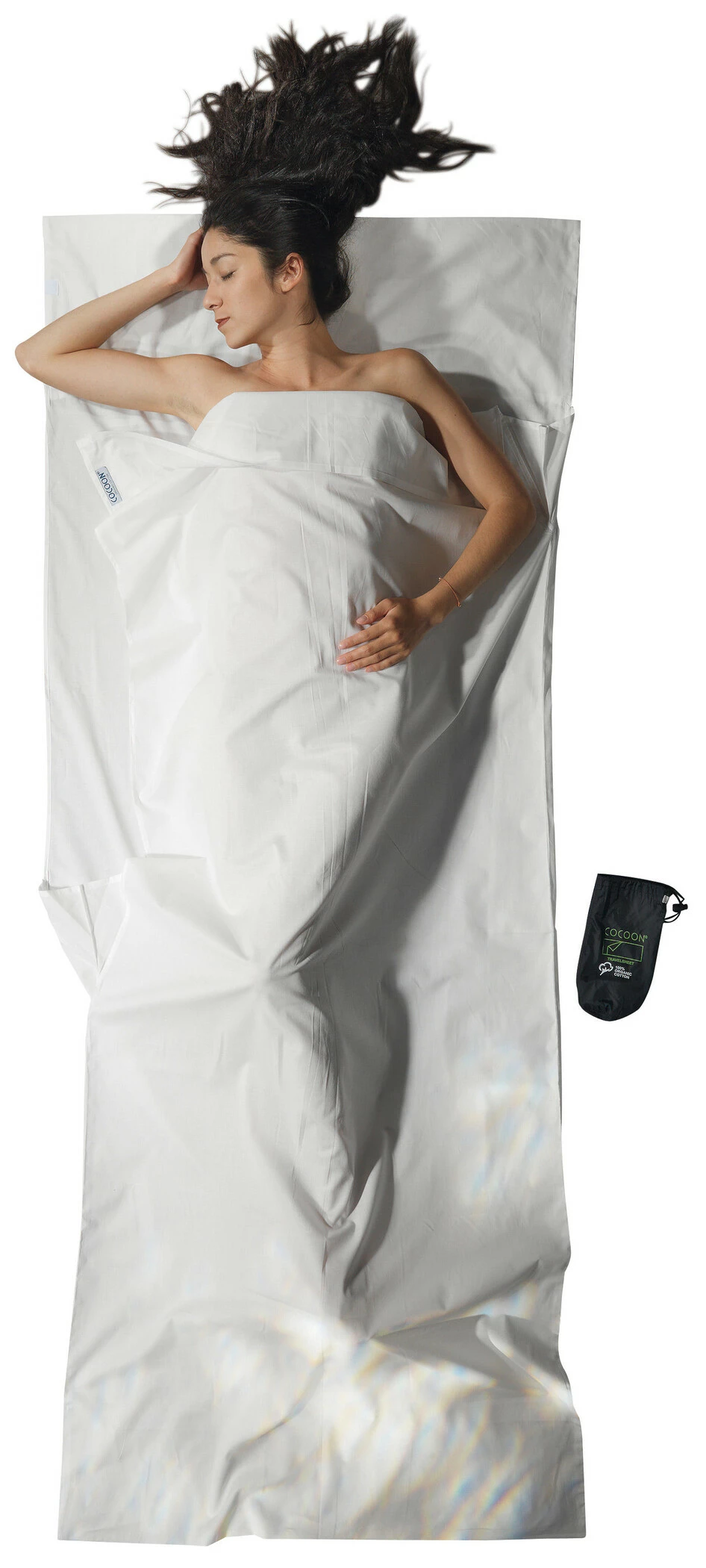 Cocoon TravelSheet Organisch Katoen, Wit 3 Cocoon TravelSheet Organisch Katoen, Wit