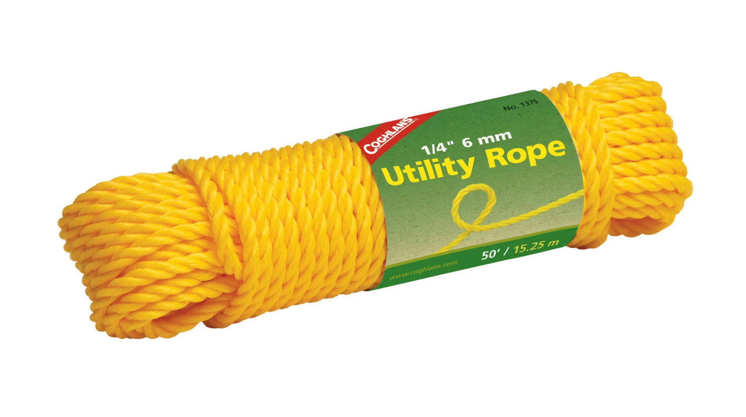 Coghlans Utility Touw 15m X 6mm, Geel 3 Coghlans Utility Touw 15m X 6mm, Geel