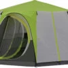 Coleman Cortes Octagon Tent 8 Personen, Grijs/geel -CAMPZ Winkels coleman cortes octagon tent 8 persons green 1