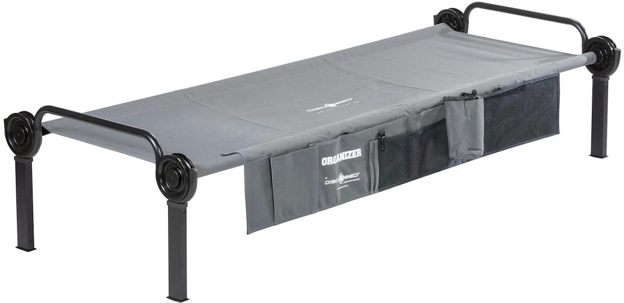 Disc-O-Bed Sol-O-Cot Bed Inclusief Zijzakken, Grijs 3 Disc-O-Bed Sol-O-Cot Bed Inclusief Zijzakken, Grijs