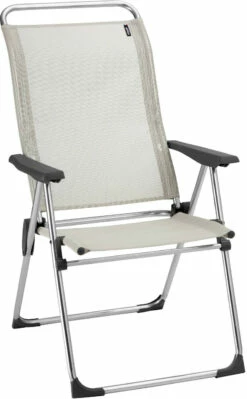 Lafuma Mobilier Alu Cham Campingstoel Met Cannage Phifertex, Beige