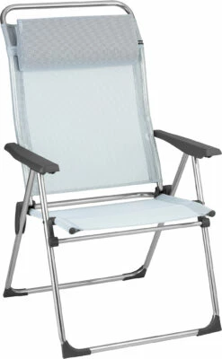 Lafuma Mobilier Alu Cham XL Campingstoel Met Cannage Phifertex, Blauw