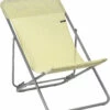 Lafuma Mobilier Maxi Transat Klapstoel Met Cannage Phifertex, Geel/grijs -CAMPZ Winkels lafuma mobilier maxi transat liegestuhl batyline titane etamine 1