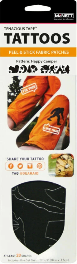 GEAR AID Tenacious Reparatie Tattoos Happy Camper