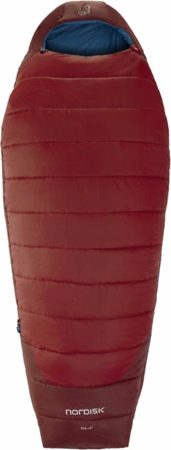 Nordisk Puk +4 Egg Slaapzak L, Rood/blauw