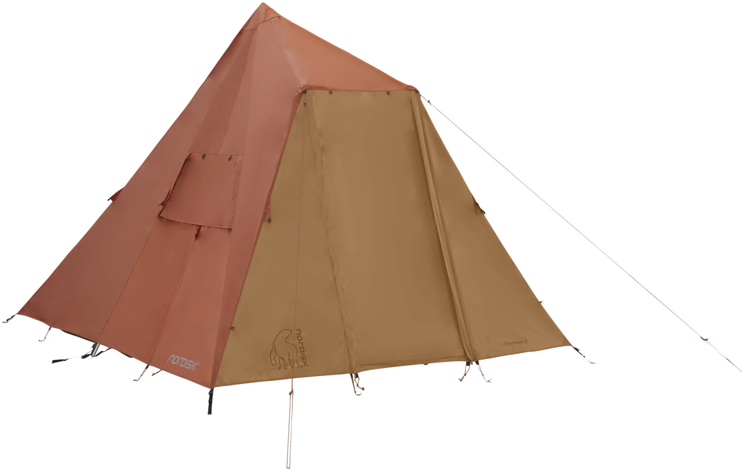 Nordisk Thrymheim 3 PU Tent, Rood/beige 3 Nordisk Thrymheim 3 PU Tent, Rood/beige