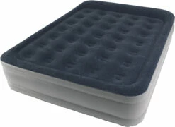 Outwell Superior Air Bed Double With Built-In-Pump - UK, Blauw/grijs