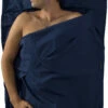 Sea To Summit Premium Cotton Travel Binnenbroek Traveller Met Kussenvak, Blauw -CAMPZ Winkels sea to summit premium cotton travel liner traveller with pillow insert navy blue 1