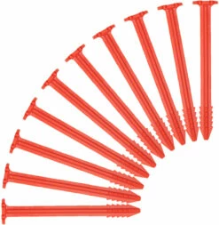 SwissPiranha RT120 Tent Pegs 10-Pieces, Rood