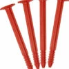 SwissPiranha RT150 Tent Pegs 4-Pieces With Säckli Bag, Rood