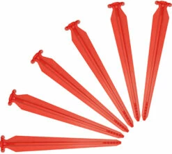 SwissPiranha RT220 Tent Pegs 6-Pieces With Säckli Bag, Rood