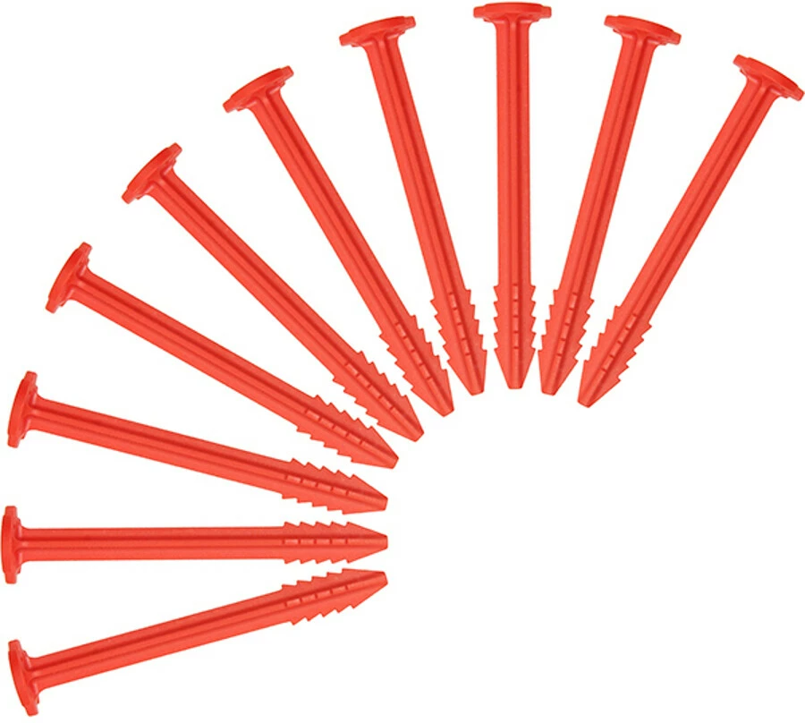 SwissPiranha RT90 Tent Pegs 10-Pieces With Säckli Bag, Rood 3 SwissPiranha RT90 Tent Pegs 10-Pieces With Säckli Bag, Rood