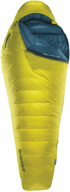 Therm-a-Rest Parsec 0F/-18C Sleeping Bag Regular, Geel/blauw